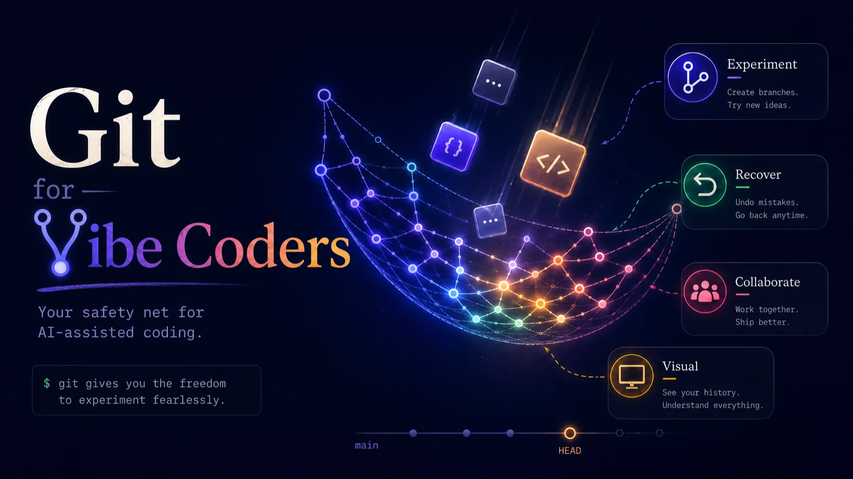 Git for Vibe Coders — your safety net for AI-assisted coding
