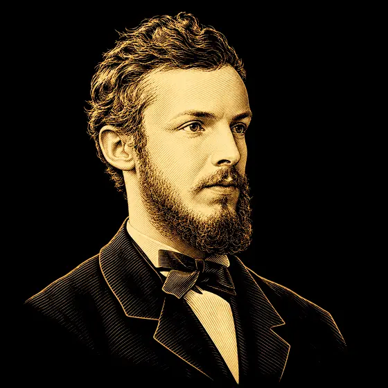 Drawing of Georg Cantor