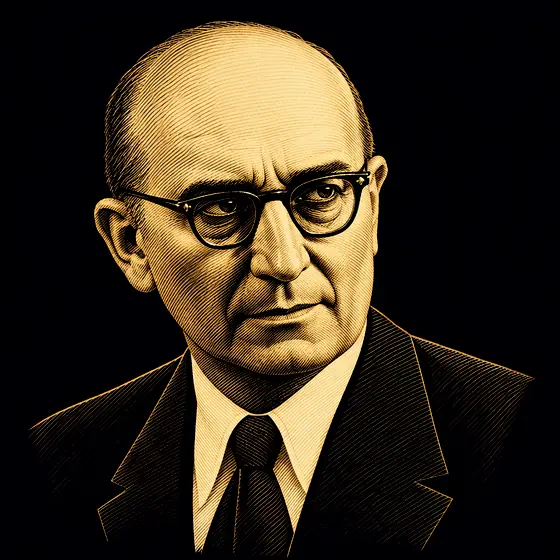 Drawing of Eduard Čech