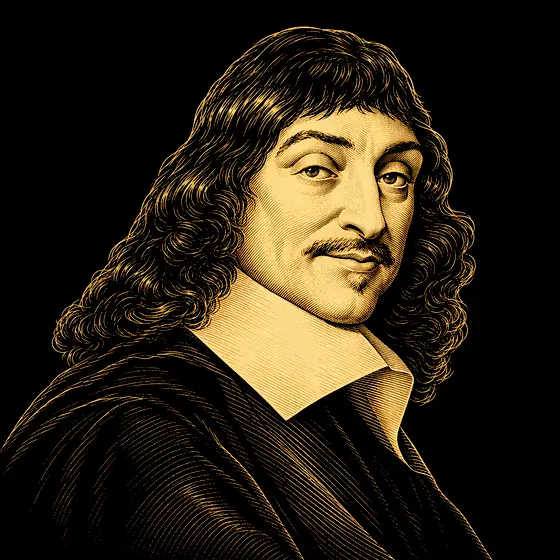 Drawing of René Descartes