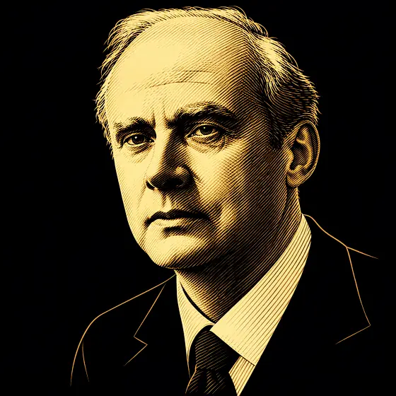 Drawing of Paul Dirac