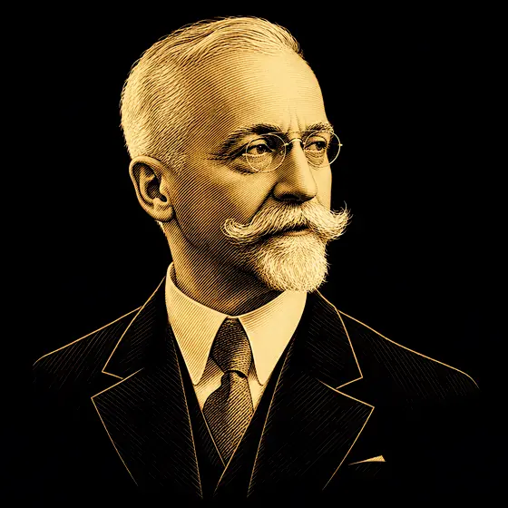 Drawing of Élie Cartan