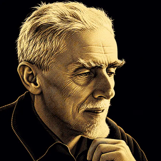 Drawing of M. C. Escher