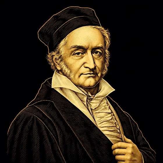 Drawing of Carl Friedrich Gauss