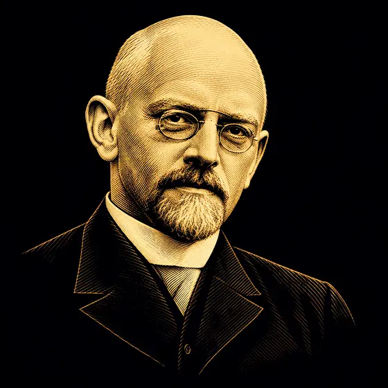 Drawing of David Hilbert