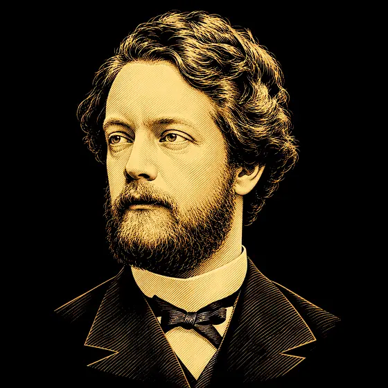 Drawing of Felix Klein
