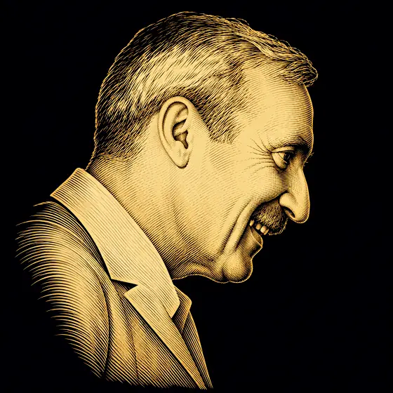Drawing of Andrey Kolmogorov