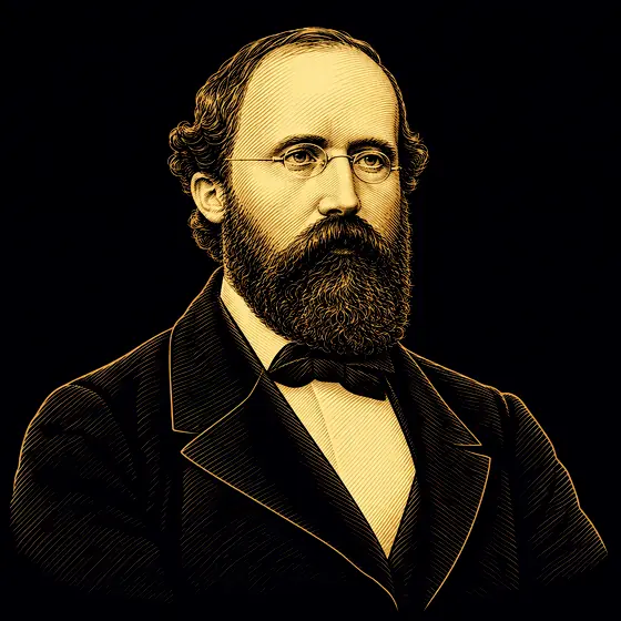 Drawing of Bernhard Riemann