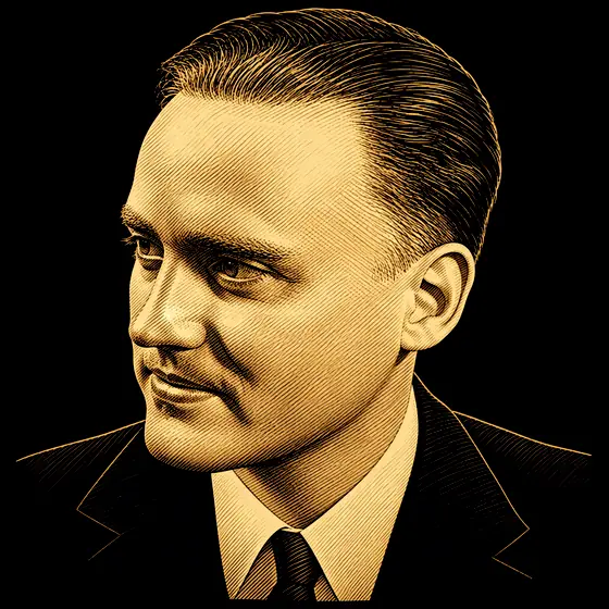 Drawing of Eduard Stiefel