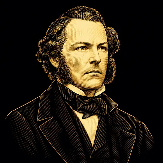 Drawing of George Gabriel Stokes