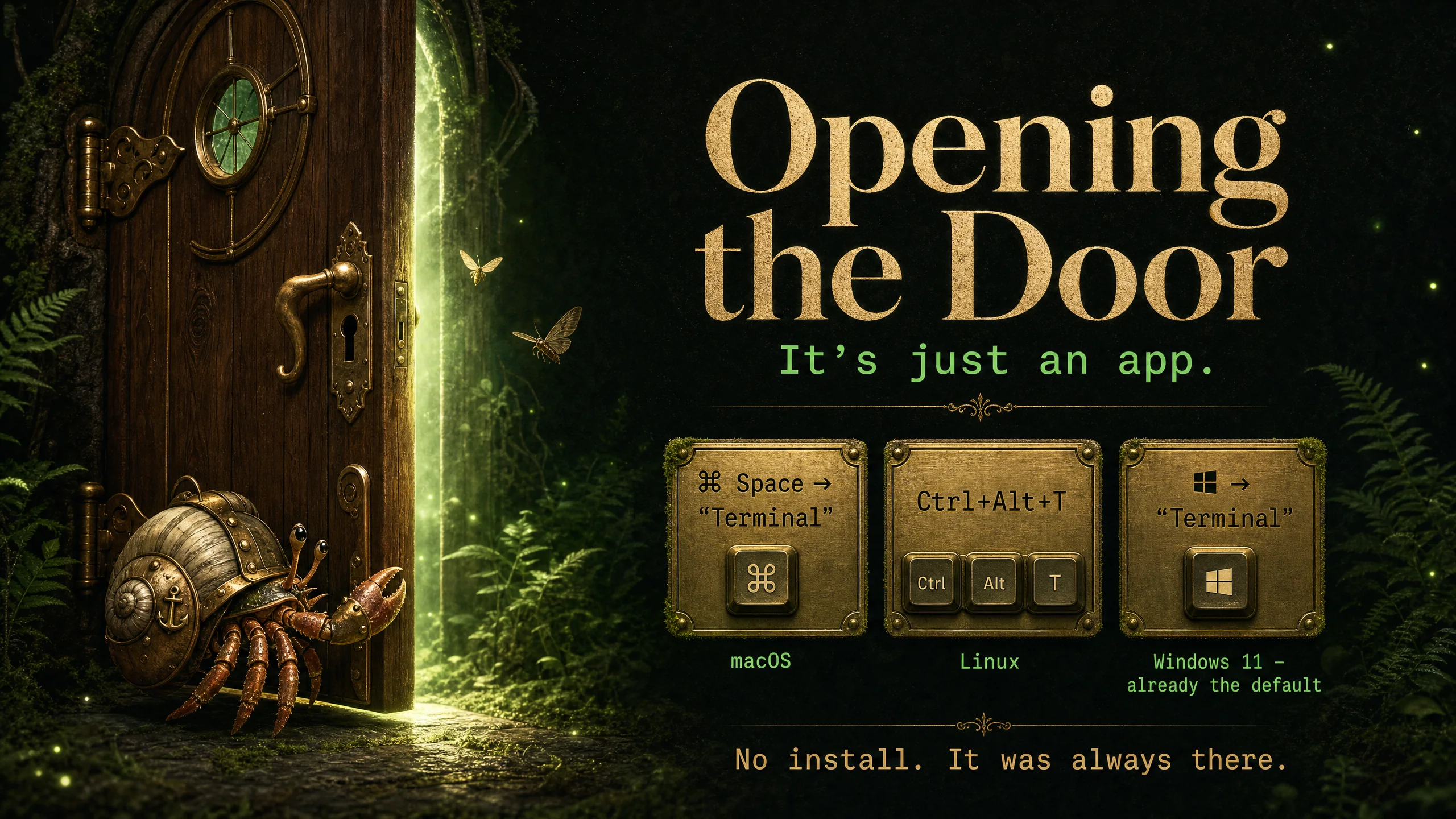 Opening Your Terminal — it's just an app, sitting next to all the others
