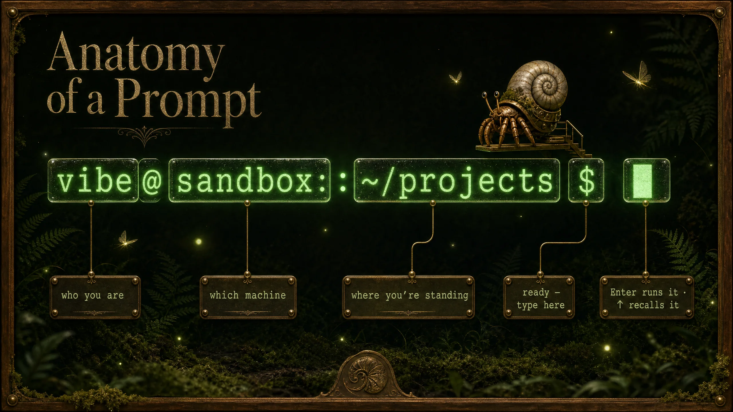 Anatomy of a Prompt — who you are, where you are, and whose turn it is