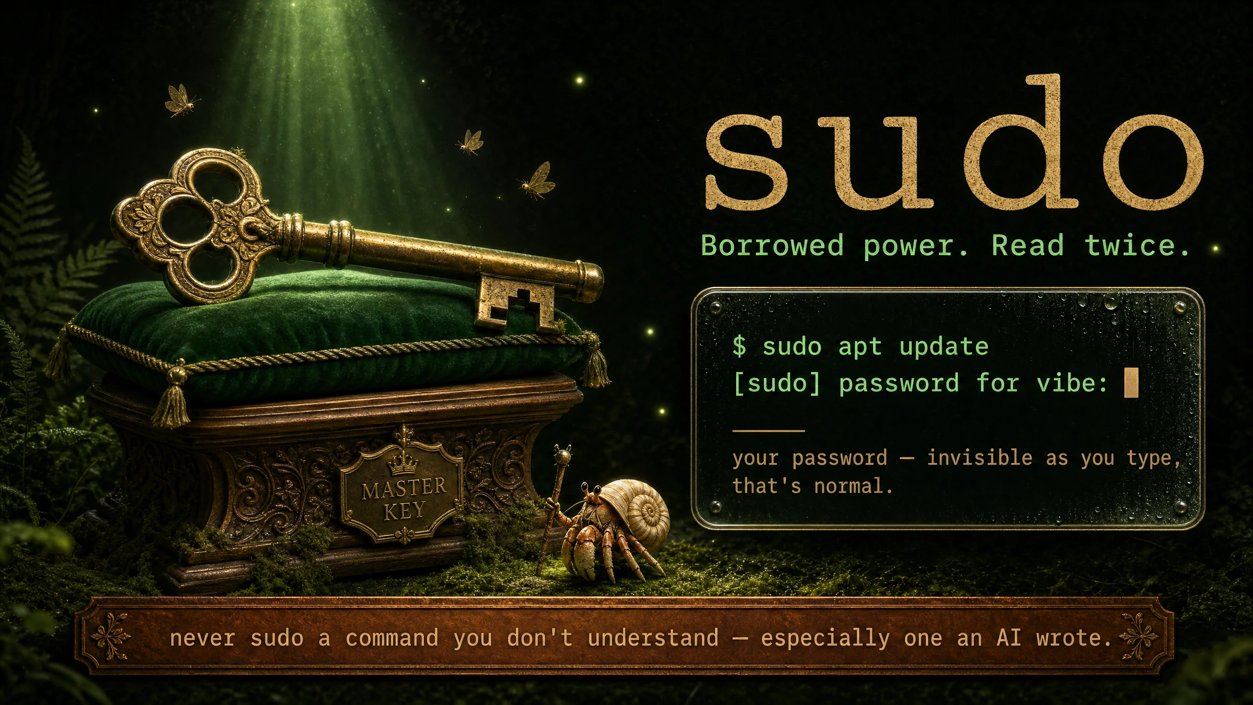 sudo — temporarily borrowing administrator powers for a single command